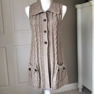 Womens Knee Length Sweater Vest 